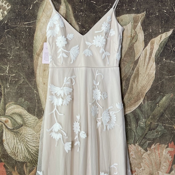 New BHLDN Bethany Bridesmaid Dress sz 6 - Oyster - Picture 6 of 8